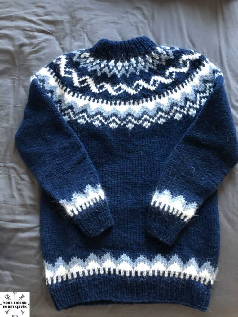 A traditional Lopapeysa sweater from Iceland